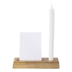 Aluminum bar candle/card holder 2fa.function LIMA, 20x4x3cm, gold