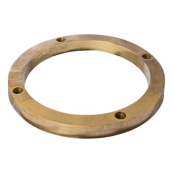 Aluminum ring 4er candle holder LIMA, 36x36x4cm, gold