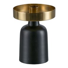 Aluminium Kerzenhalter, SOLARIS 10x10x14cm, Gold, LEPURO