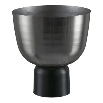 Aluminium planter, SOLARIS 41x41x45cm, silver, LEPURO