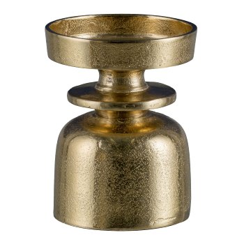 Aluminium candle holder, LUPOS 11.511.5x15cm, gold