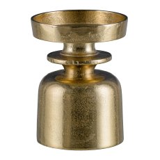 Aluminium candle holder, LUPOS 15x15x19cm, gold