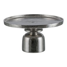 Aluminium plate on base, LUPOS 27x27x15cm, silver