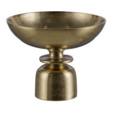 Aluminium bowl on base, LUPOS 25x25x20cm, gold