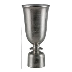 Aluminium goblet, LUPOS 20x20x45cm, silver