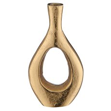Aluminium vase, mini, 8.5x3.5x15.5cm, gold