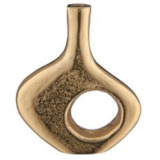 Aluminium vase, mini, 12x3.5x14cm, gold