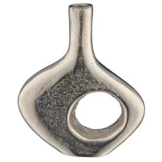 Aluminium vase, mini, 12x3.5x14cm, silver