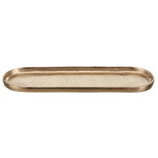 Aluminium bowl, oval, 37x11.5x2.5cm, gold