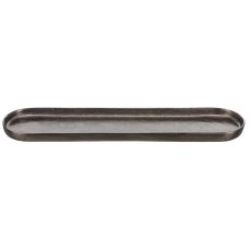 Aluminium Schale, oval, 54x14x2,5cm, schwarz