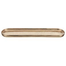 Aluminium Schale, oval, 54x14x2,5cm, gold