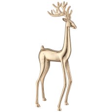 Aluminium Hirsch, stehend, ca. 20x13x58cm, gold
