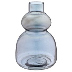Glasvase, Luster finish, 10x10x26cm, rauchgrau