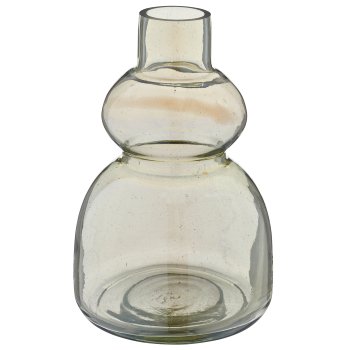 Glasvase, Luster finish, 10x10x26cm, khaki