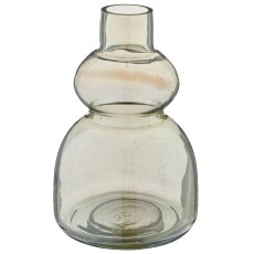 Glasvase, Luster finish, 10x10x26cm, khaki