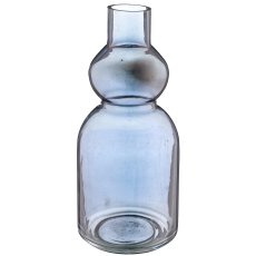 Glasvase, Luster finish, 13x13x20cm, rauchgrau