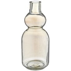 Glasvase, Luster finish, 13x13x20cm, khaki