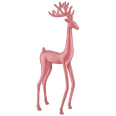 Aluminium Hirsch mit Enamel Finish, stehend, ca. 20x12x58cm,
