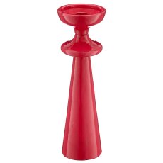 Aluminium Kerzen-/Teelichthalter SWING mit Enamel, 8x8x26cm, rosa,