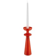 Aluminium Kerzen-/Teelichthalter SWING mit Enamel, 8x8x26cm, zimt,