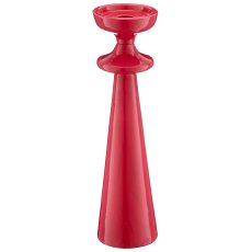 Aluminium Kerzen-/Teelichthalter SWING mit Enamel, 8x8x31cm, rosa,
