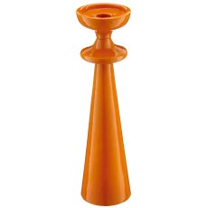 Aluminium Kerzen-/Teelichthalter SWING mit Enamel, 8x8x31cm, curry,