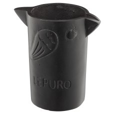 Aluminium vase bird, 14x9x15cm, anthracite, Lepuro