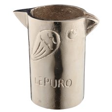 Aluminium Vase Vogel, 14x9x15cm, silber, Lepuro