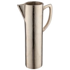 Aluminium Kanne mit Griff, 17x8x30,5cm, silber, Lepuro
