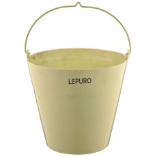 Aluminium Eimer, Pflanzgefäß, 3er Set, 25x20x18/28x25x24/33x28x28cm,