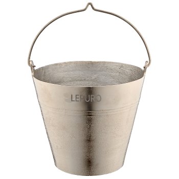 Aluminium Eimer, Pflanzgefäß, 3er Set, 25x20x18/28x25x24/33x28x28cm,