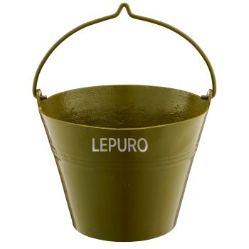 Aluminium bucket, planter, set of 3, 25x20x18/28x25x24/33x28x28cm,