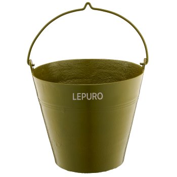 Aluminium bucket, planter, set of 3, 25x20x18/28x25x24/33x28x28cm,