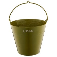 Aluminium bucket, planter, set of 3, 25x20x18/28x25x24/33x28x28cm,