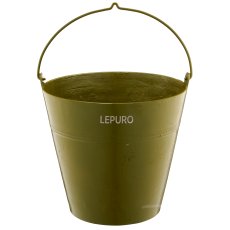 Aluminium bucket, planter, set of 3, 25x20x18/28x25x24/33x28x28cm,