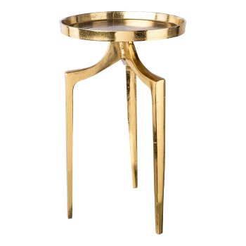 Aluminium Beistelltisch AMADEO, 35x35x60cm, gold