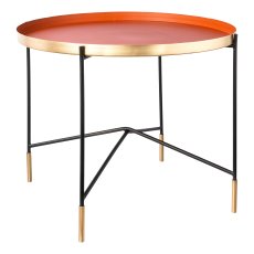 Metal iron frame side table