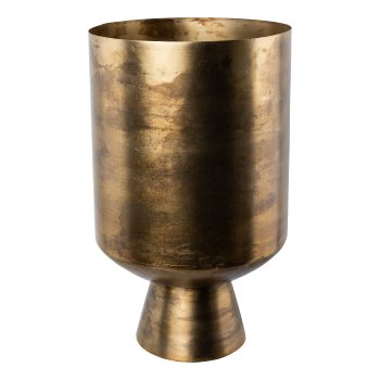 Iron vessel AMPHORA, 40x24x24cm, gold