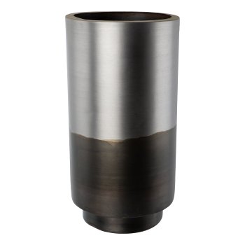 Iron vessel SUNDSVALL, 38x19,5x19,5cm, black silver