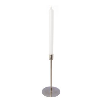 MINIMAL candle holder, Iron, 20x10x10cm, silver