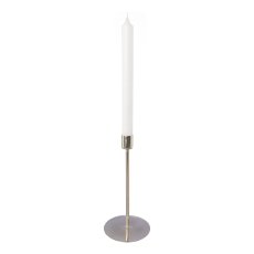 MINIMAL candle holder, Iron, 20x10x10cm, silver