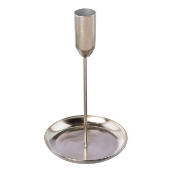 Iron candle holder KARLSTAD, 17x11x11cm, silver