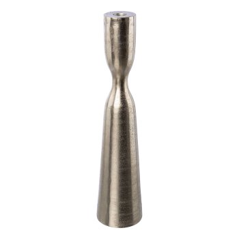 Aluminum candle holder SVEG, 35x8x8cm, silver