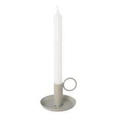 Iron candle holder TURKU, 8x10x10cm, ice blue