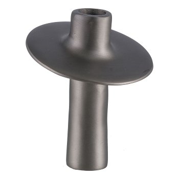 Aluminium candle holder LIMA, 10x10x13cm, anthracite