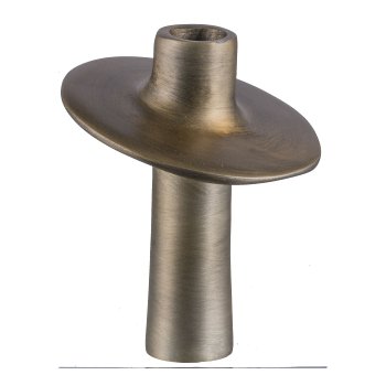 Aluminium candle holder LIMA, 10x10x13cm, brass