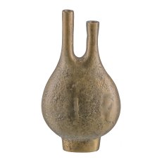 Aluminium vase DUETT, 17x10x31cm, brass