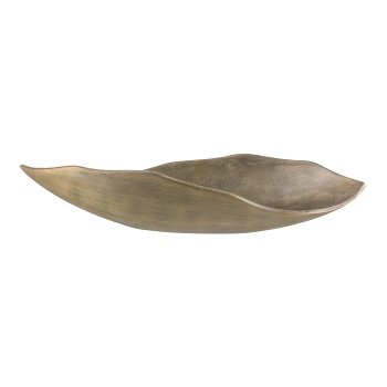 TWIST aluminium bowl, 44x15x9cm, brass