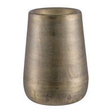 Aluminium Vase BAROLO, 32x32x46cm, Messing