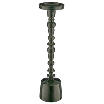 Aluminium candle holder, 10x10x40cm, dark green, Lepuro